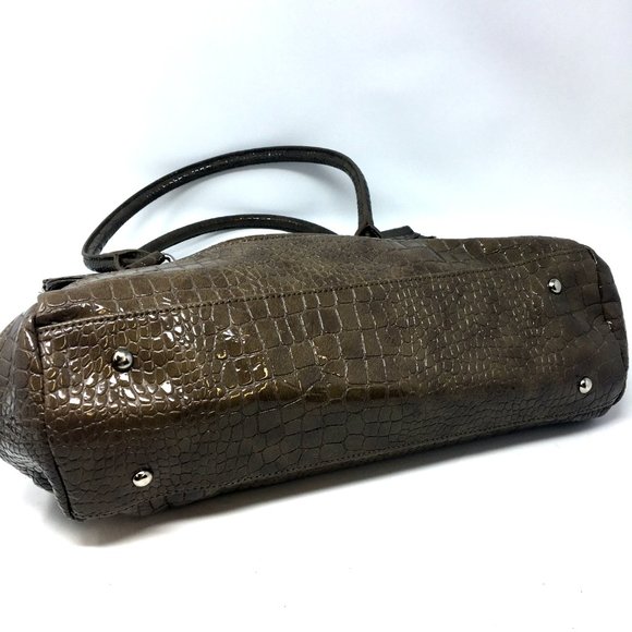 Jennifer Lopez Snake Reptile Embossed Tote Handbag - Picture 4 of 7